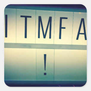ITMFA-stickers (Impeach the...) Vierkante Sticker