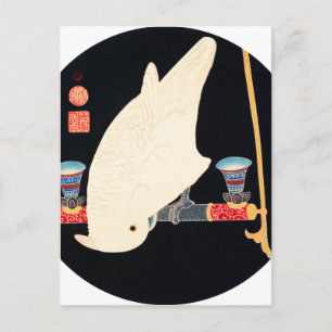 Ito Jakuchu A White Macaw Briefkaart