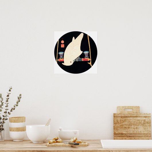 Ito Jakuchu A White Macaw Poster (Keuken)