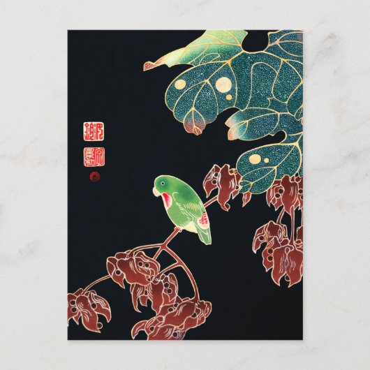 Ito Jakuchu de Paroquet Briefkaart (Voorkant)