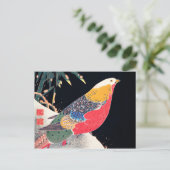 Ito Jakuchu Golden Pheasant in de sneeuw Briefkaart (Staand voorkant)