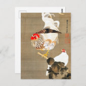 Ito Jakuchu Hen en Rooster met Grapevine Briefkaart (Voorkant / Achterkant)