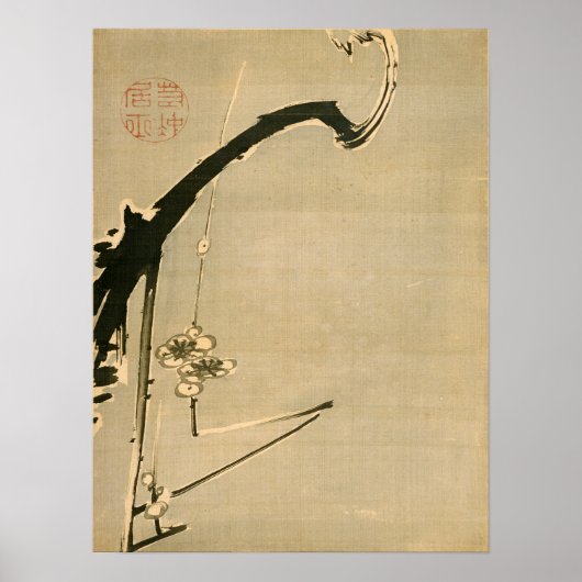 Ito Jakuchu Plum Blossom Poster (Voorkant)