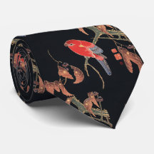 Ito Jakuchu Red Parrot op de tak Japanse kunst