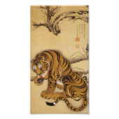 Ito Jakuchu Tiger Foto Afdruk (Voorkant)