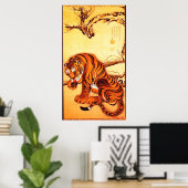 Ito Jakuchu - Tiger Poster (Thuiskantoor)