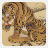 Ito Jakuchu Tiger Stickers (Voorkant)