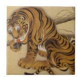 Ito Jakuchu Tiger Tile Tegeltje (Voorkant)