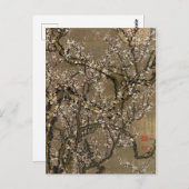 Ito Jakuchu White Plum Blossom en Moon Briefkaart (Voorkant / Achterkant)