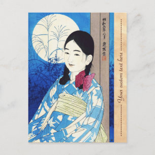 Ito Shinsui Autumn Full Moon Young Good Girl Briefkaart