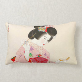 Ito Shinsui make up vntage japanese geisha lady Kussen