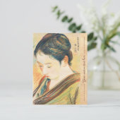 Ito Shinsui Sketch van Bijin kapanese portretkunst Briefkaart (Staand voorkant)
