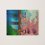 Ito Yuhan's  kasteel en Cherry Blossom Legpuzzel (Horizontaal)