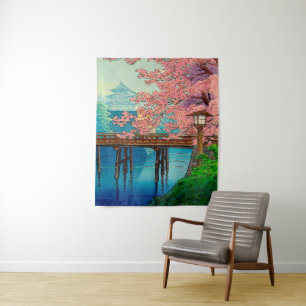 Ito Yuhan's kasteel en Cherry Blossom Wandkleed
