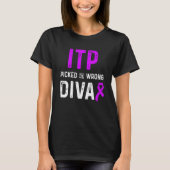 Itp Bewustheid Immuuntrombocytopenie arrior Surv T-shirt (Voorkant)