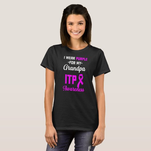 Itp Bewustheid Immuuntrombocytopenie arrior Surv T-shirt (Voorkant volledig)