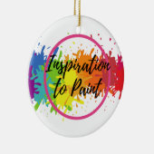 ITP-Logo Kleurenplash-versiering Keramisch Ornament (Rechts)