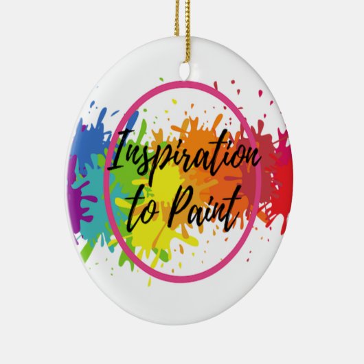 ITP-Logo Kleurenplash-versiering Keramisch Ornament (Rechts)