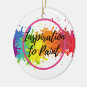 ITP-Logo Kleurenplash-versiering Keramisch Ornament (Links)