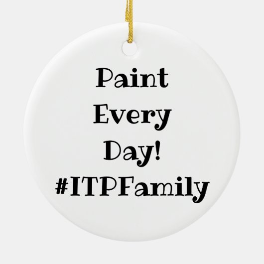 ITP-Logo Kleurenplash-versiering Keramisch Ornament (Achterkant)