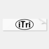 iTri Oval Bumpersticker (Voorkant)