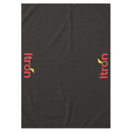 Itron black tablecloth 152 x 213 cm tafelkleed