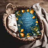 itrus Blossom Blue Baby Shower Kaart