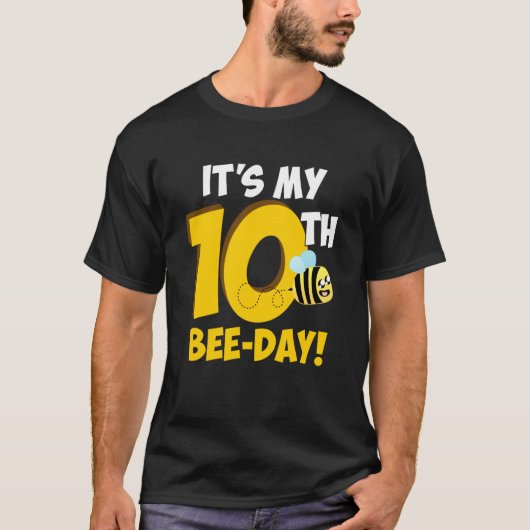 It's 10th Bee Day Honey Beekeeper Apiary Beekeepin T-shirt (Voorkant)
