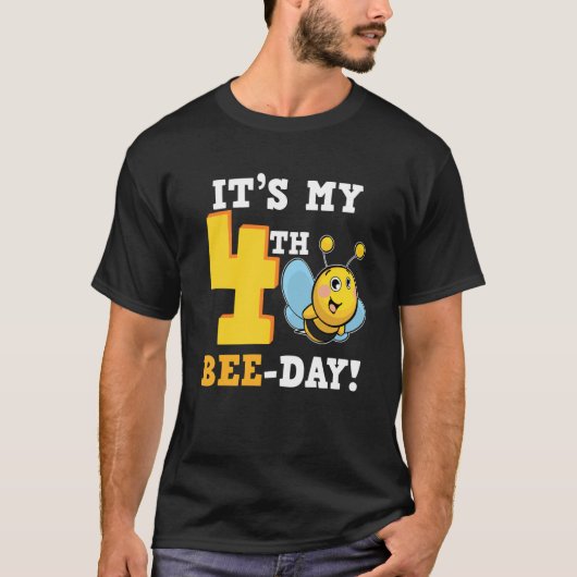It's 4th Bee Day Honey Beekeeper Apiary Beekeeping T-shirt (Voorkant)