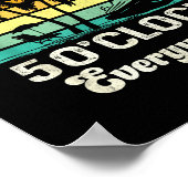 It's 5 O'clock Everywhere I'm Retired Funny Retire Poster (Hoek)