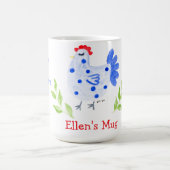 It's 5 pm Somewhere 8 am Here Need Coffee Blue Hen Koffiemok (Center)