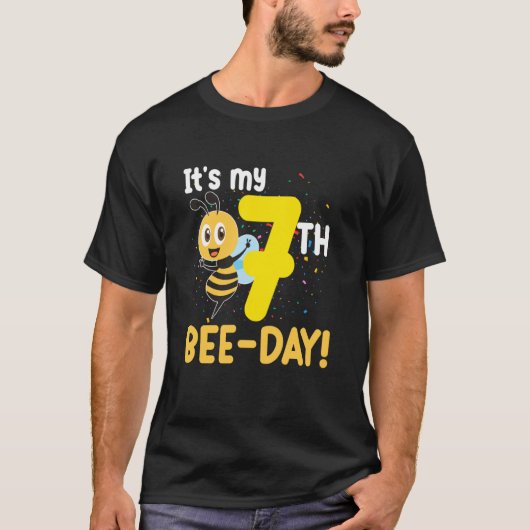 It's 7th Bee Day Honey Beekeeper Apiary Beekeeping T-shirt (Voorkant)