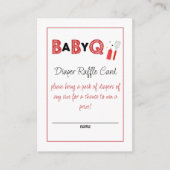 It's a Baby Q Diaper Raffle Card Informatiekaartje (Voorkant)