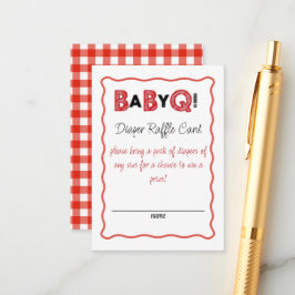 It's a Baby Q Diaper Raffle Card Informatiekaartje