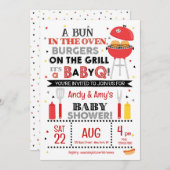 It's a Baby Q for One Invitation Kaart (Voorkant / Achterkant)