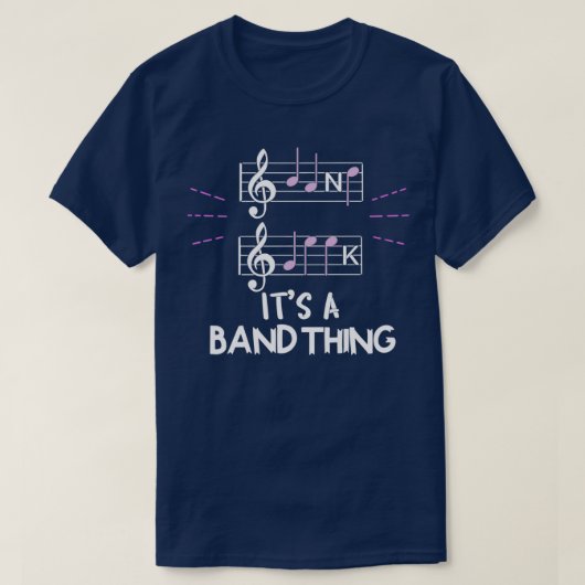 Its A Band Thing Music Geek Musical Group Notes 1 T-shirt (Design voorkant)