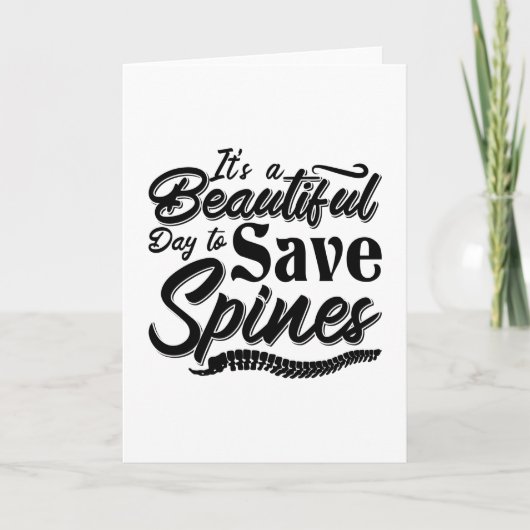 It's A Beautiful Day Chiropractic Chiropractor Kaart (Voorkant)