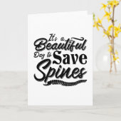 It's A Beautiful Day Chiropractic Chiropractor Kaart (Gele Bloem)