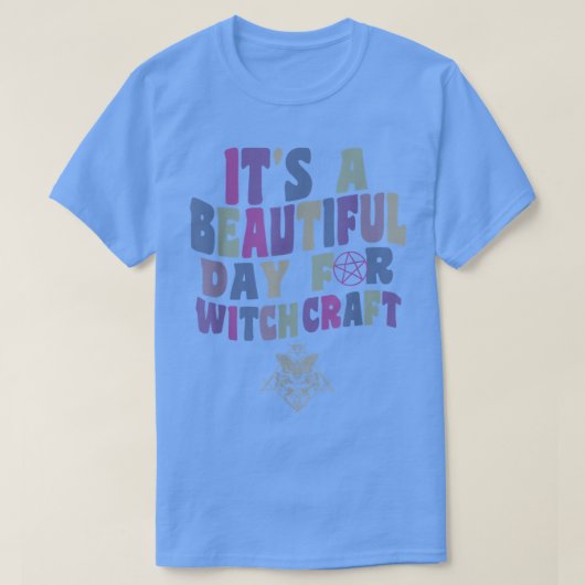 It's A Beautiful Day For Witchcraft Retro Witch Ac T-shirt (Design voorkant)