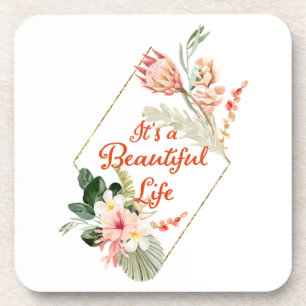 It's a Beautiful Life Coaster Set Bier Onderzetter