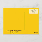 It's a big world Postcard Briefkaart (Achterkant)