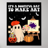 It's A Bootiful Day To Make Art Groovy Art Teacher Poster (Voorkant)