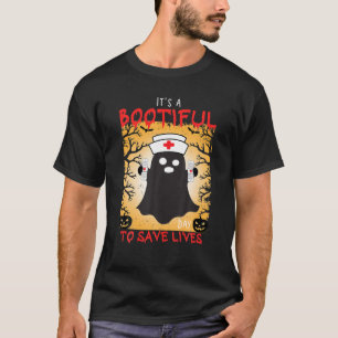 It's A Bootiful Day To Save Lives Funny Meme Hallo T-shirt