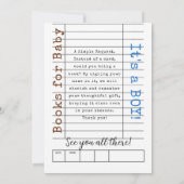 It's a BOY! A New Chapter Begins Invitation Kaart (Achterkant)