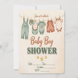 It's a Boy! Baby Boy Shower Invitation Kaart