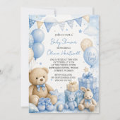 It's A Boy Baby Shower Uitnodiging (Voorkant)