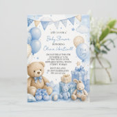 It's A Boy Baby Shower Uitnodiging (Staand voorkant)