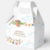 It's A Boy Bear Airplane Sky Baby Shower  Bedankdoosjes (Voorkant)