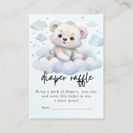 It's a boy bearly wait woodland baby bear shower informatiekaartje