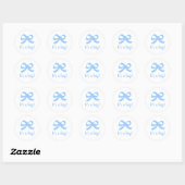 It's a boy blue cute bow knot baby shower stickers (Vel)